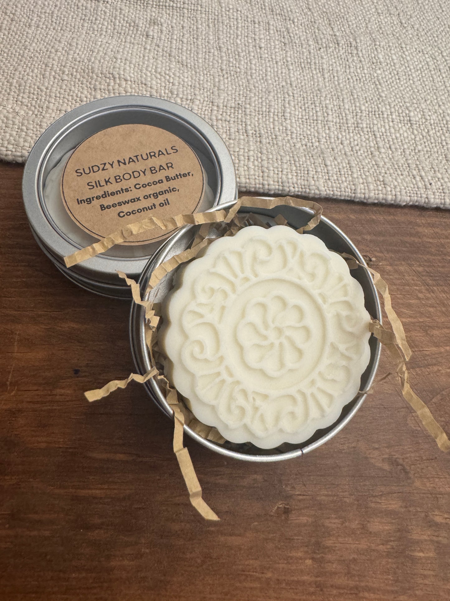 Silk body lotion bar